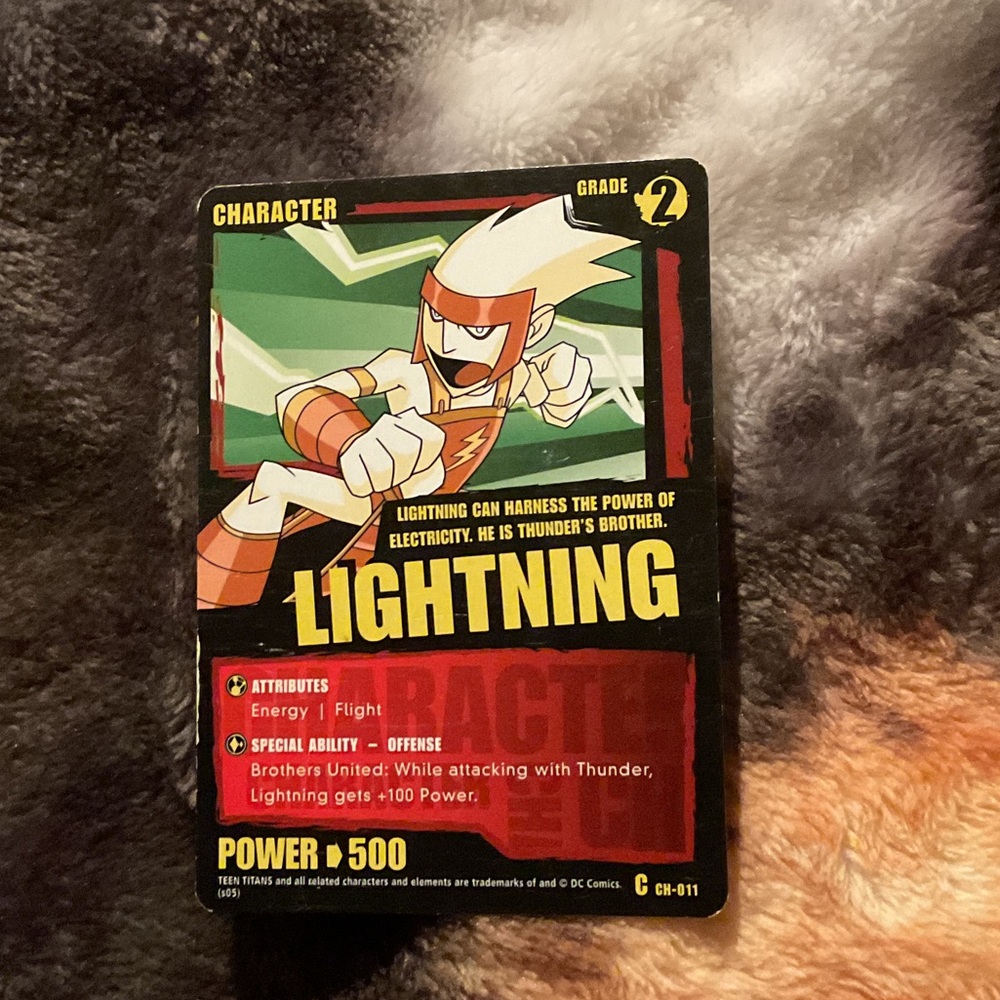 Lightning Character Card - teen Titans CH-011